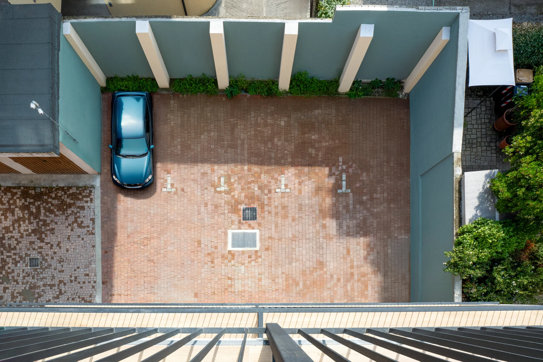 View of the internal courtyard